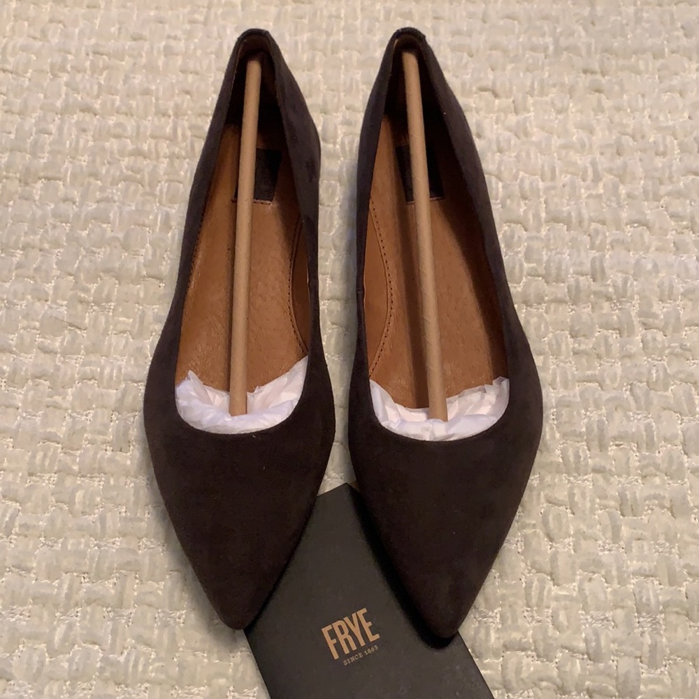 Frye Sienna Ballet Suede Flats New